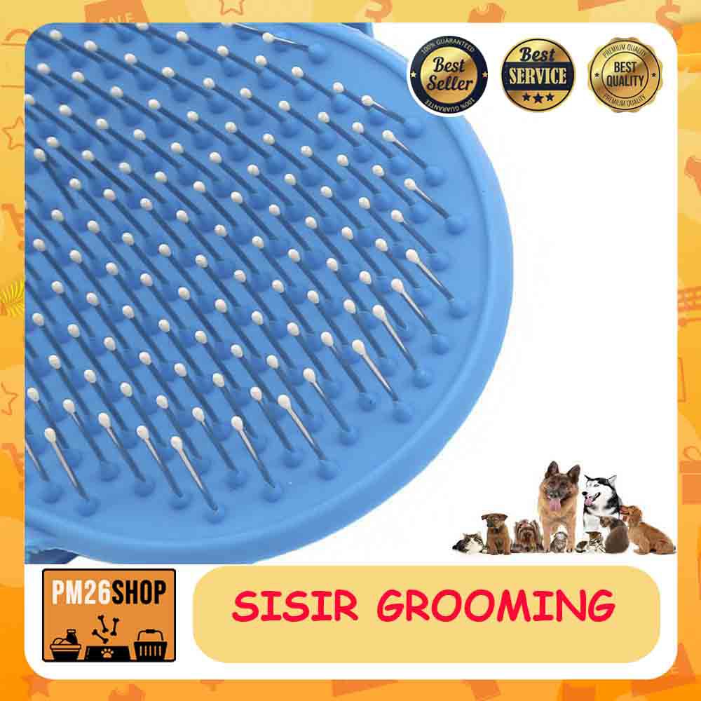 Sisir Sikat Mandi Anjing Kucing Sisir Sikat Grooming Kucing Anjing