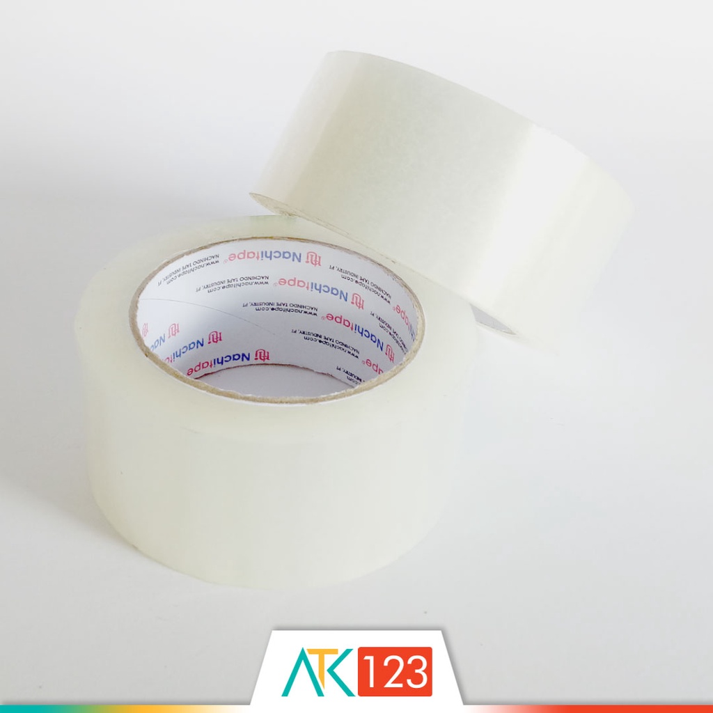 

Lakban / Selotip / Isolasi Transparan / Bening / Adhesive / Packing OPP Tape 48 mm (2'') Nachi Tape