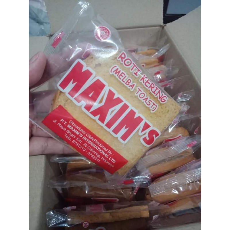 

Roti kering maxim 1 dus isi 20 bks