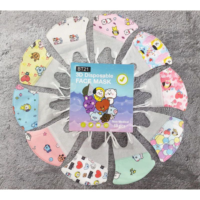 Masker DUCKBILL ANAK BTS MIX