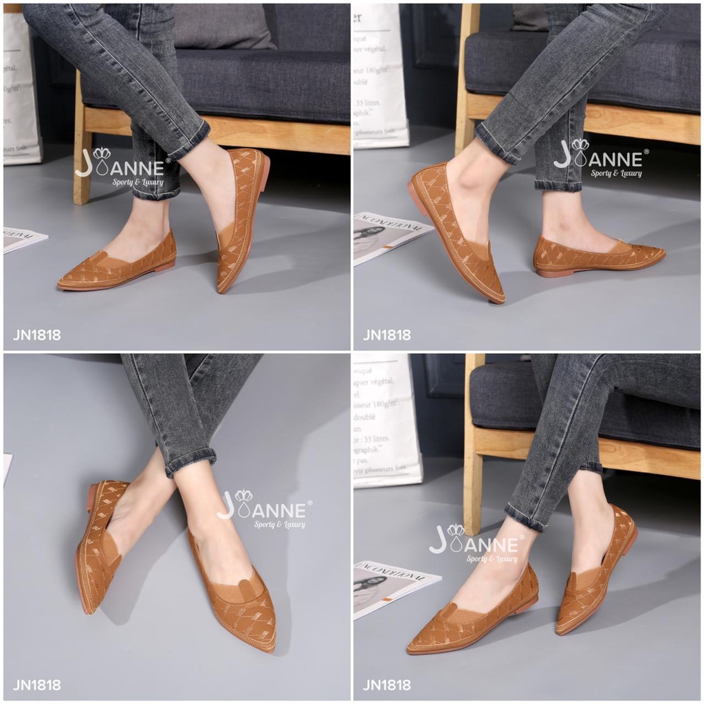 JOANNE Flat Loafers Shoes Kulit JN1818 ORIGINAL