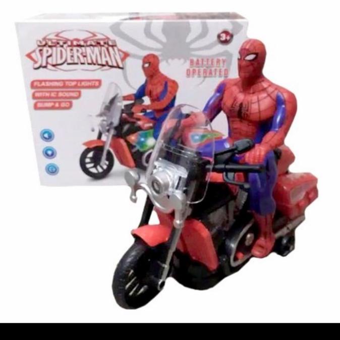 Love-Mainan Anak Cowok Spiderman Bisa Jalan
