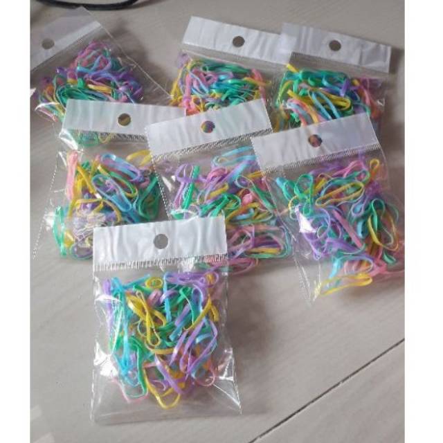 50 pcs karet rambut / ikat rambut