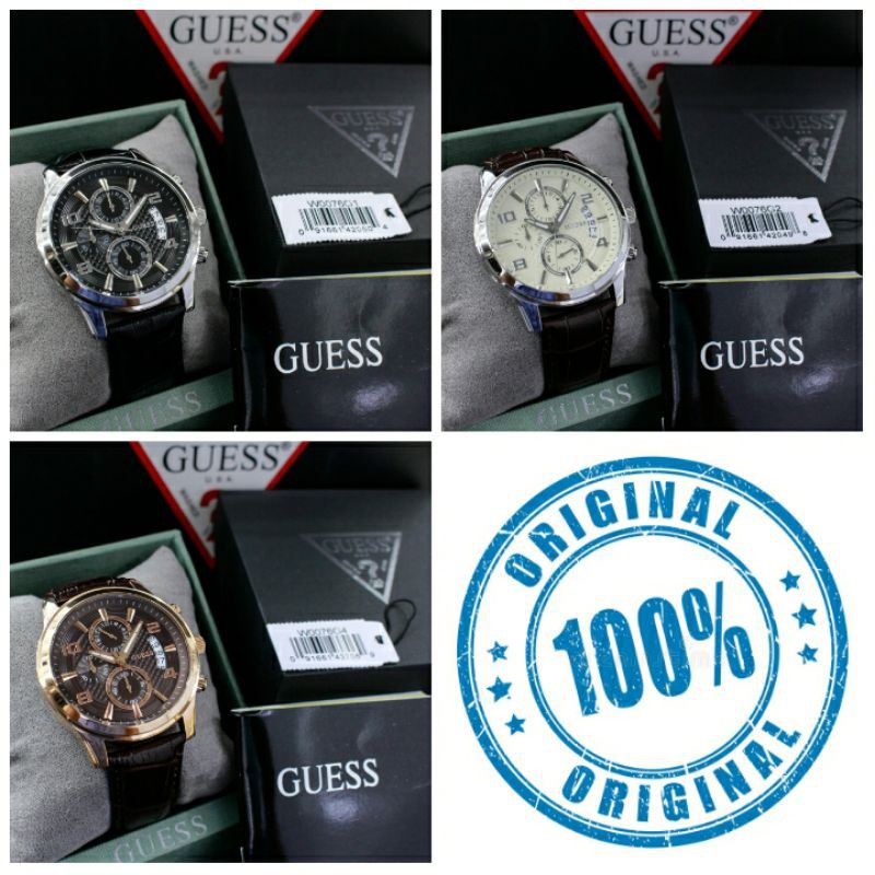 Guess Original W0076G1 / W0076G2 / W0076G4 Jam Tangan Pria