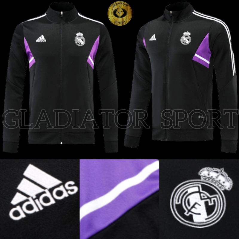 Jaket Real Madrid New Black 2022-2023 Grade Original