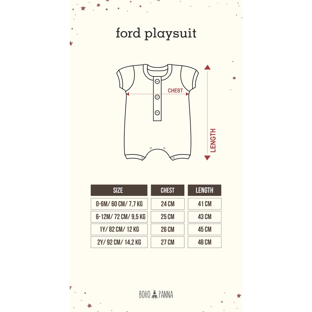 BOHOPANNA Ford Playsuit Jumper Bayi