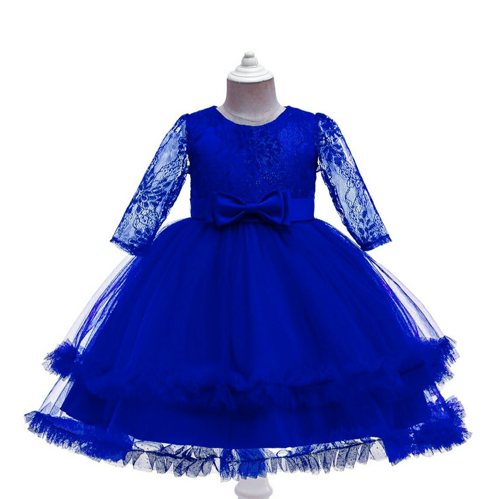 Dress Nircas - Dress Pesta Anak Perempuan Terbaru - Dress Brukat Anak Perempuan