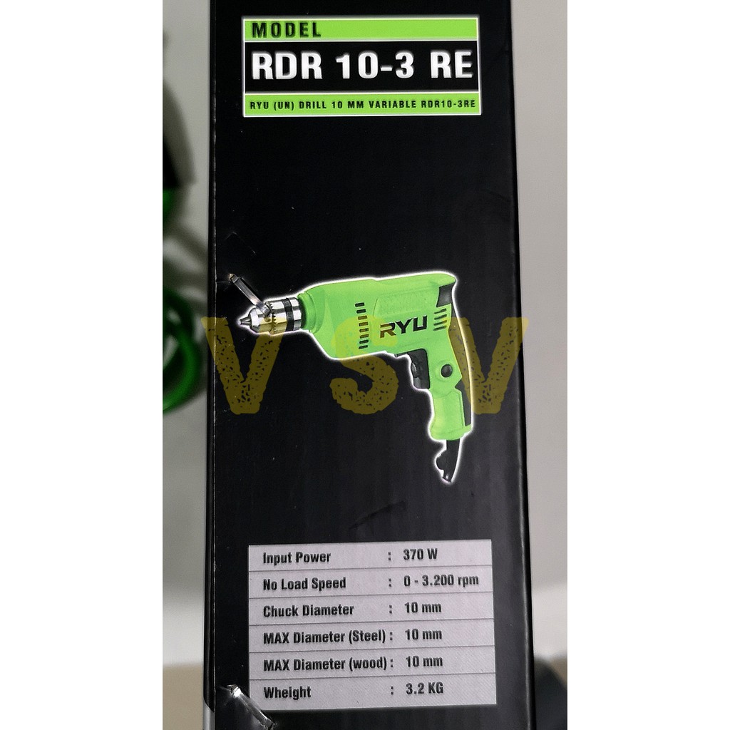 RYU MESIN BOR 10 MM RDR10-3RE MESIN BOR RYU 10MM(TANPA BOX)