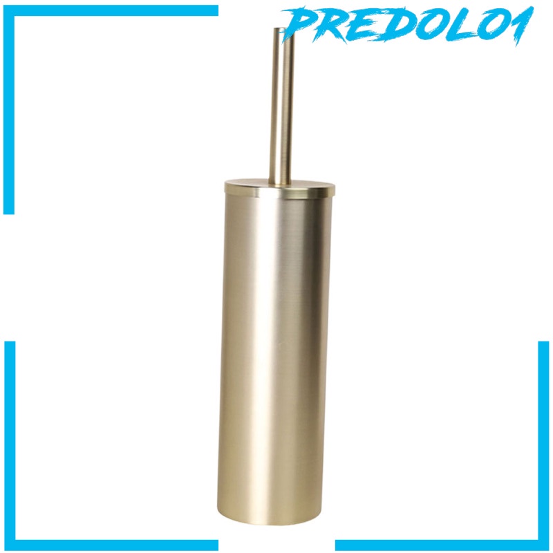 [PREDOLO1] Gold Free Standing Toilet Brush and Holder No Dead Corner for Bathroom Clean