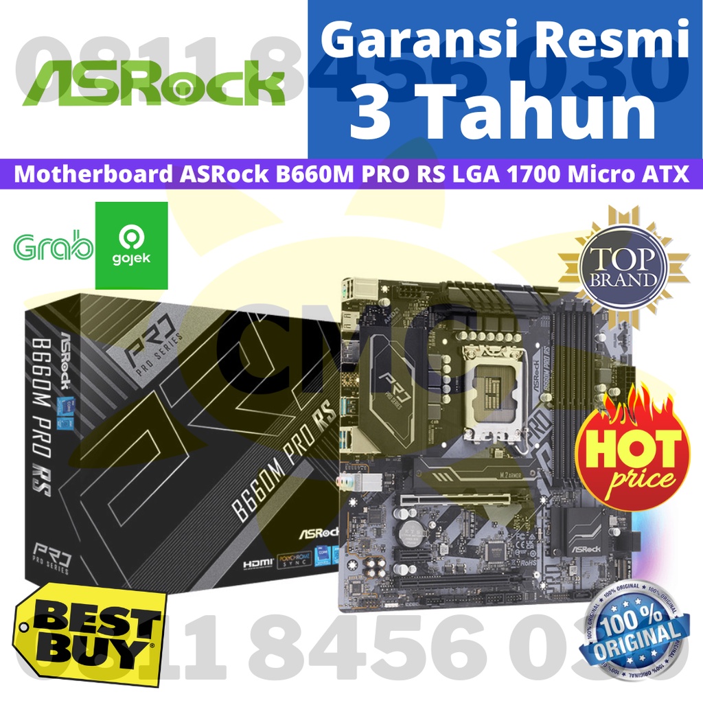 Motherboard ASROCK B660M Pro RS Intel B660 LGA 1700 Micro ATX