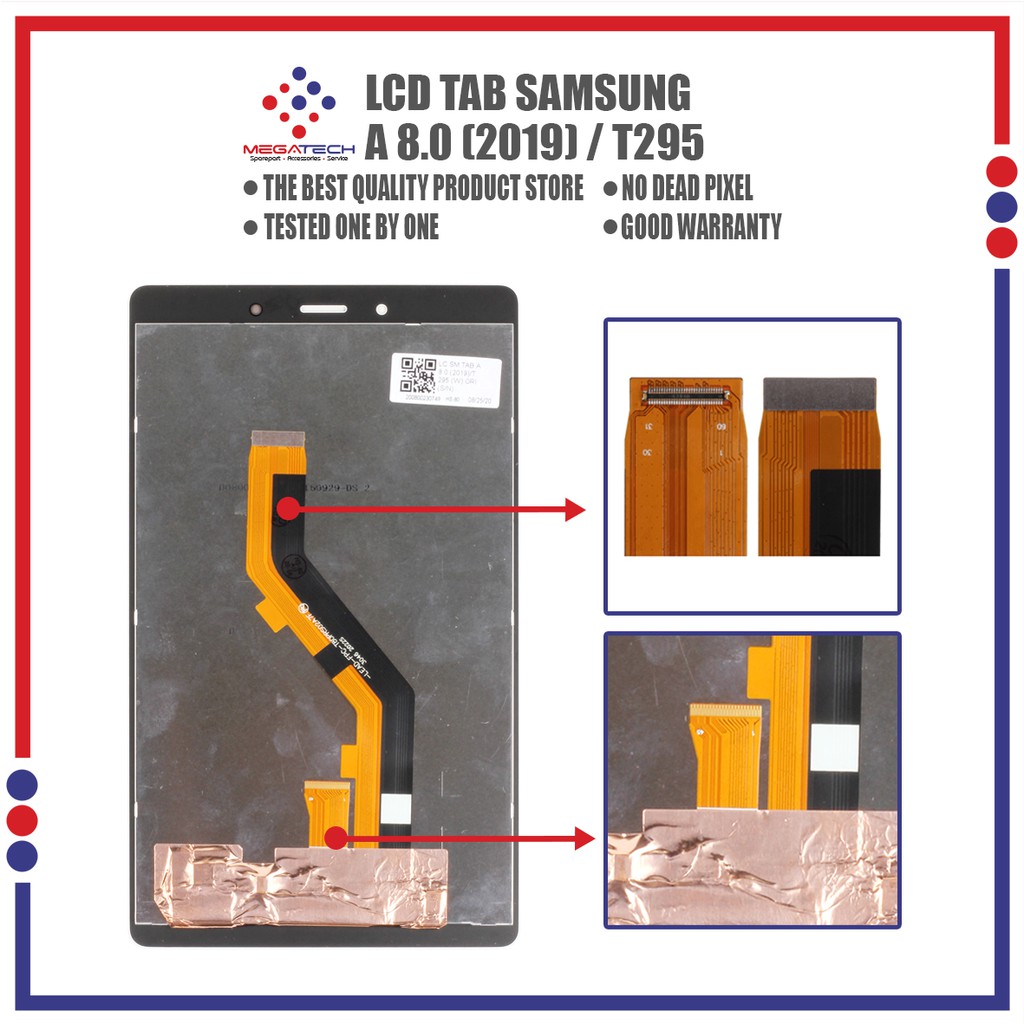 LCD Samsung Tab A8.0 / Samsung Tab T295 2019 Fullset Touchscreen  - ORI