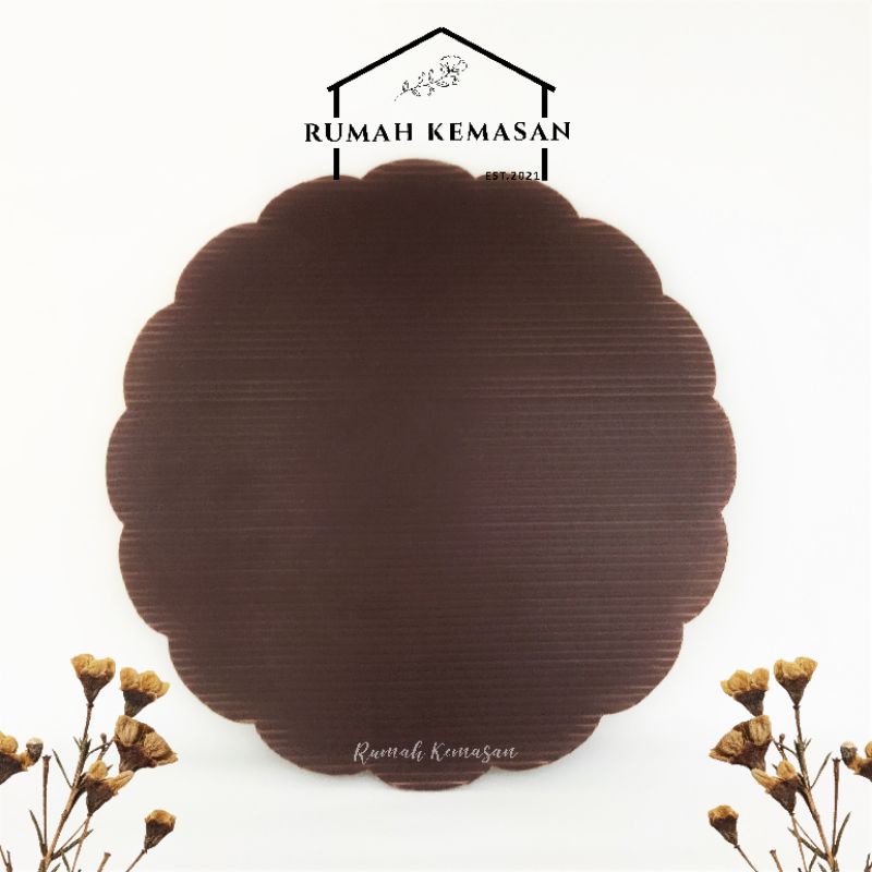 Alas Kue Coklat Bulat