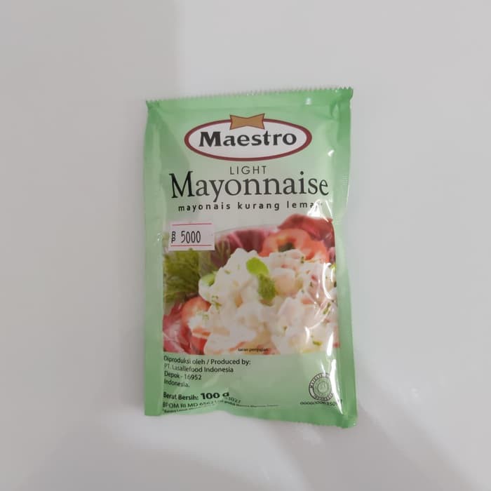 Maestro Saus Mayonnaise Light 100 gr