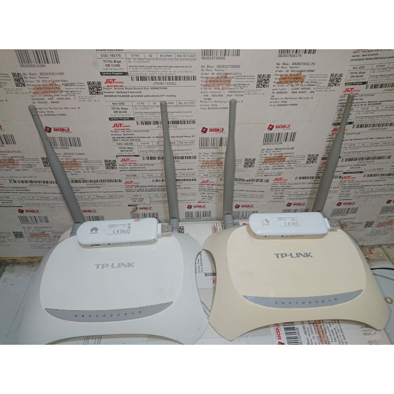 Router Home Sepaket Tplink MR3420 (Versi.2) Modem stick STC Huawei 3276 Unlock Mod Alloprator 4G LTE (Frek B1/B8/B40)