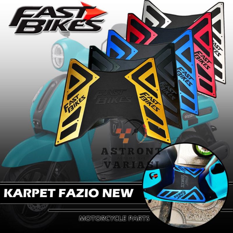 Karpet Motor Fazzio Plat Borders Fazzio Alas Kaki Motor Yamaha Fazzio