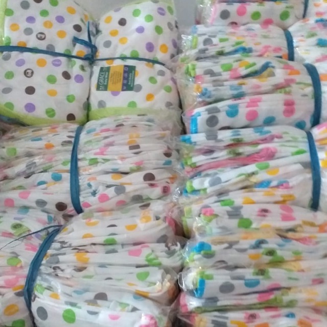 1 lusin baju polkadot bayi grace