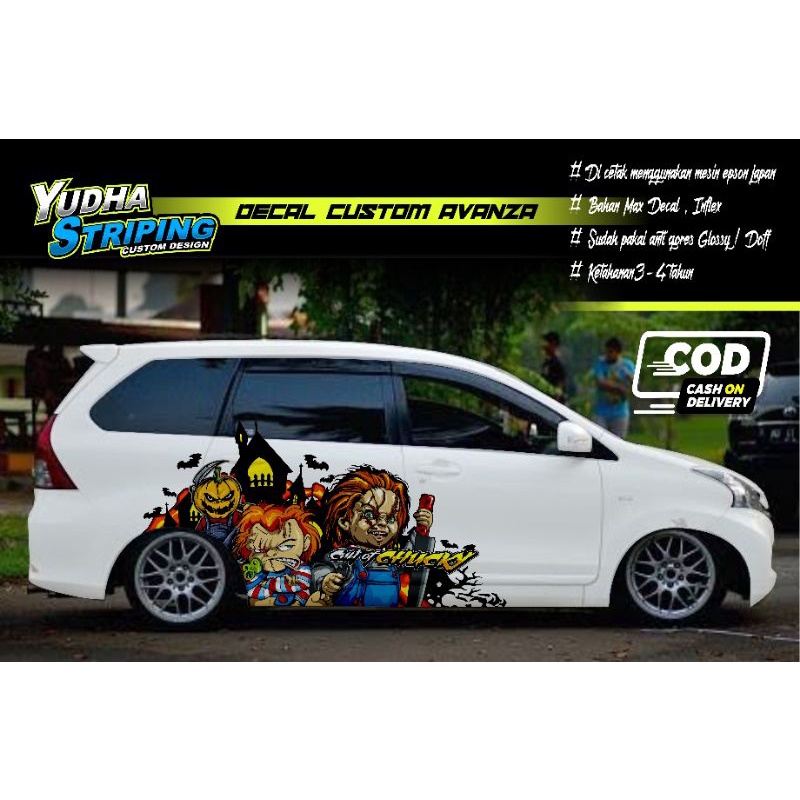 STICKER VARIASI AVANZA, VIOS, YARIS, CAYLA, JAZZ, BRIO, DLL
