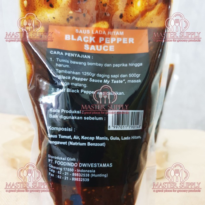 

SAUS-DRESSING- BLACK PEPPER SAUCE MY TASTE / SAUS LADA HITAM 500 GR -SAUS-DRESSING.
