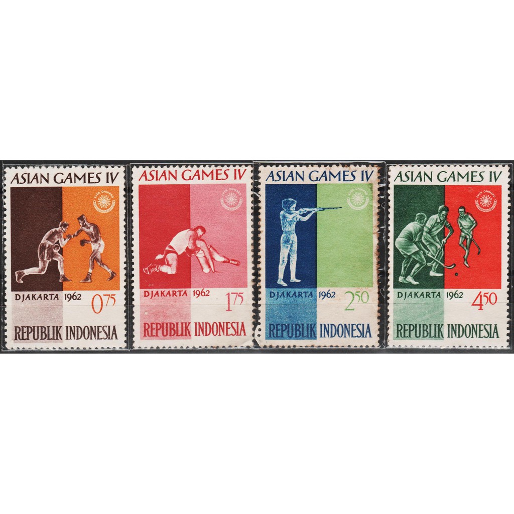 

Perangko Filateli 11265 Indonesia Mint 4v 1962 Asian Games