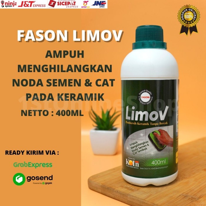 Karbol- Pembersih Keramik Untuk Noda Semen Dan Cat Fason Limov 400 Ml - Limov 400 Ml -Karbol.