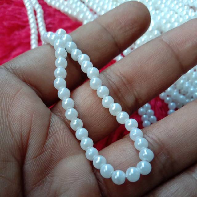 Mutiara sintetis ringan 4.5.6.8mili/mutiara renteng