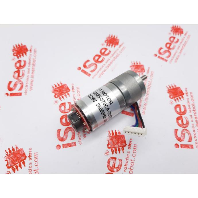 Tt Motor Dc Gearbox Gm25-370Ca Electric 6V 260Rpm For Automatic Toys - With Encoder Iseeu773 Murah