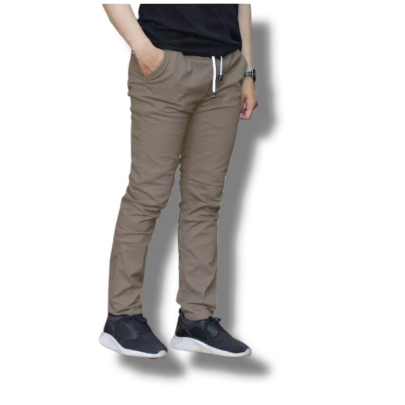 Celana Chino Panjang Pria Slimfit Katun Nonstrech Cocok Buat Kerja