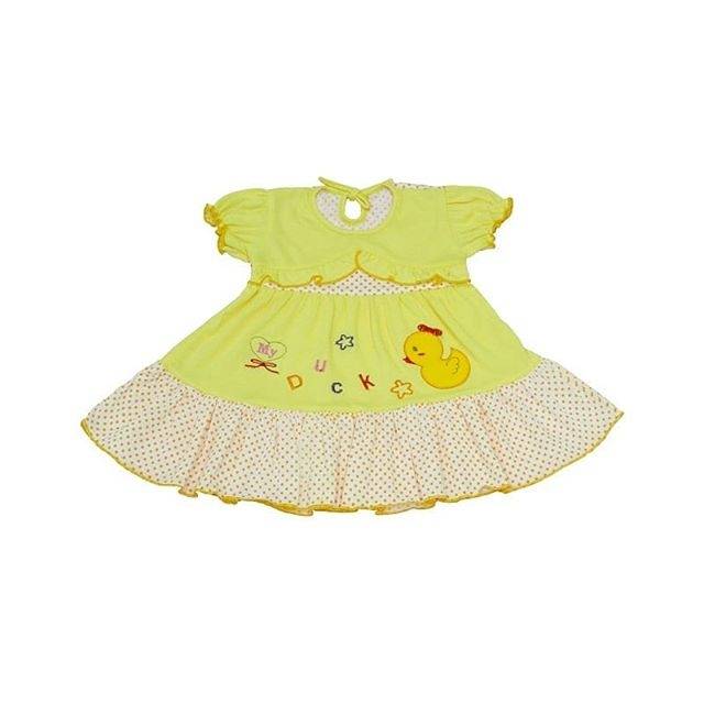 Dress Bayi Lengan Pendek Motif Duck/Baju Bayi Perempuan/Terusan Bayi