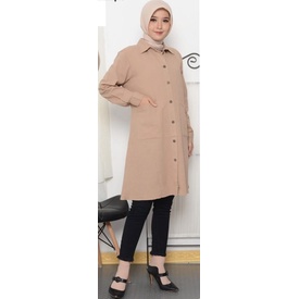 LONG TUNIK POLOS/ATASAN WANITA PANJANG