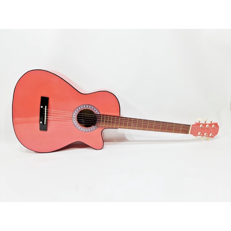 Gitar Akustik Yamaha Tipe F310 P Warna Pink Model Coak Senar String Murah Jakarta buat Pemula atau Belajar