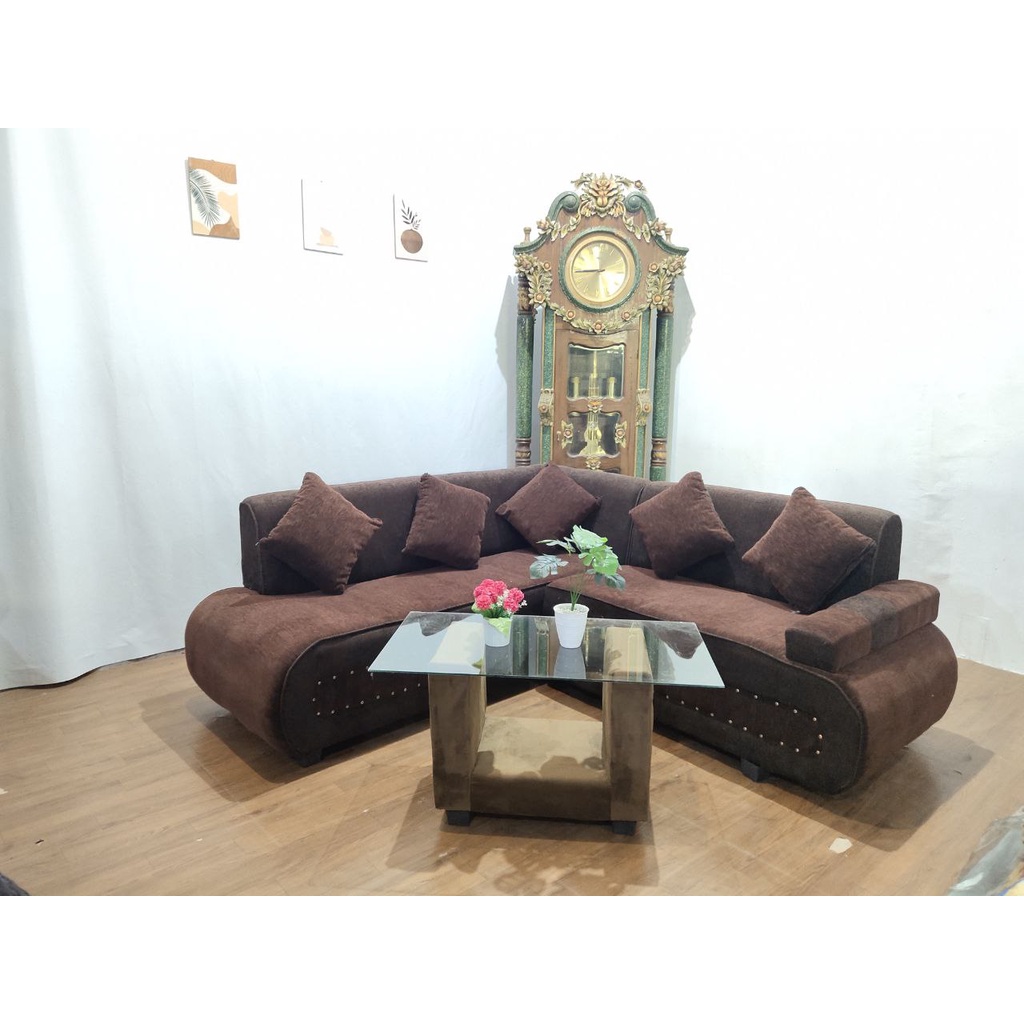 SOFA MINIMALIS L SUDUT LAZARO / FREE ONGKIR BANDAR LAMPUNG