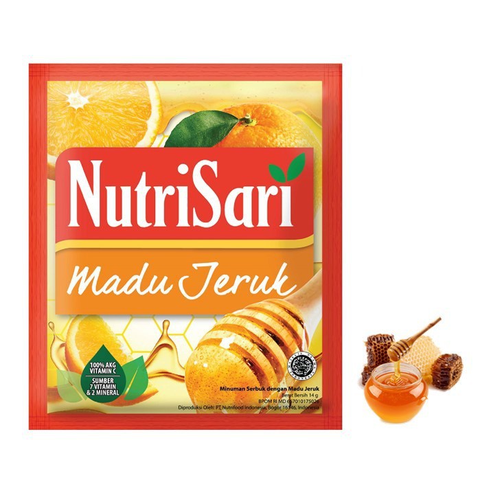 

Nutrisari Madu Jeruk Sachet 14gr