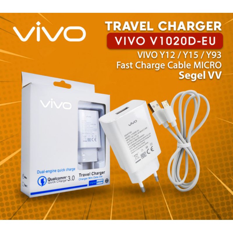 TRAVEL CHARGER MICRO TYPE C VIVO ORIGINAL V1020D-EU FAST CHARGING