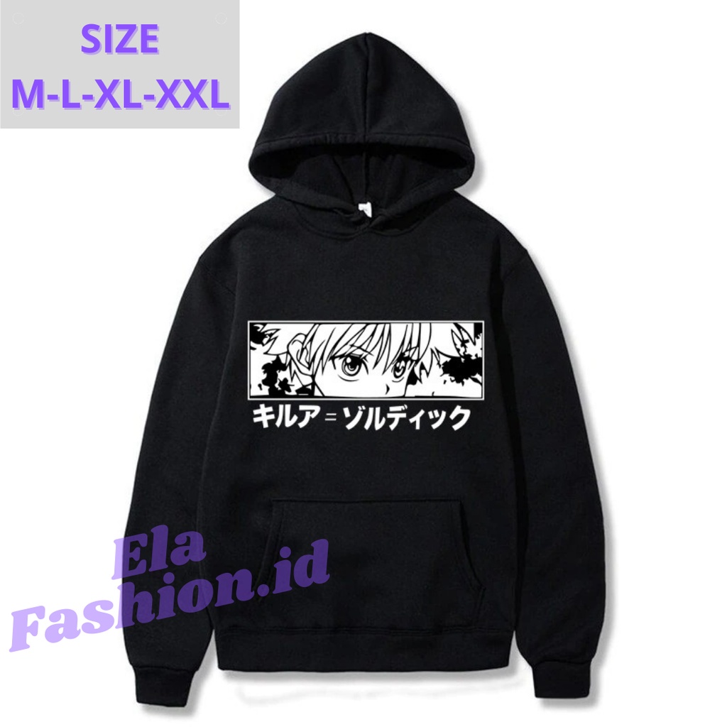 Hodie Hoodie Anime Hunterxhunter Killua Zoldyck HXH Baka Hoddie