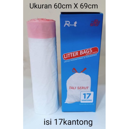 Litter bags kantong dengan tali serut harga/box