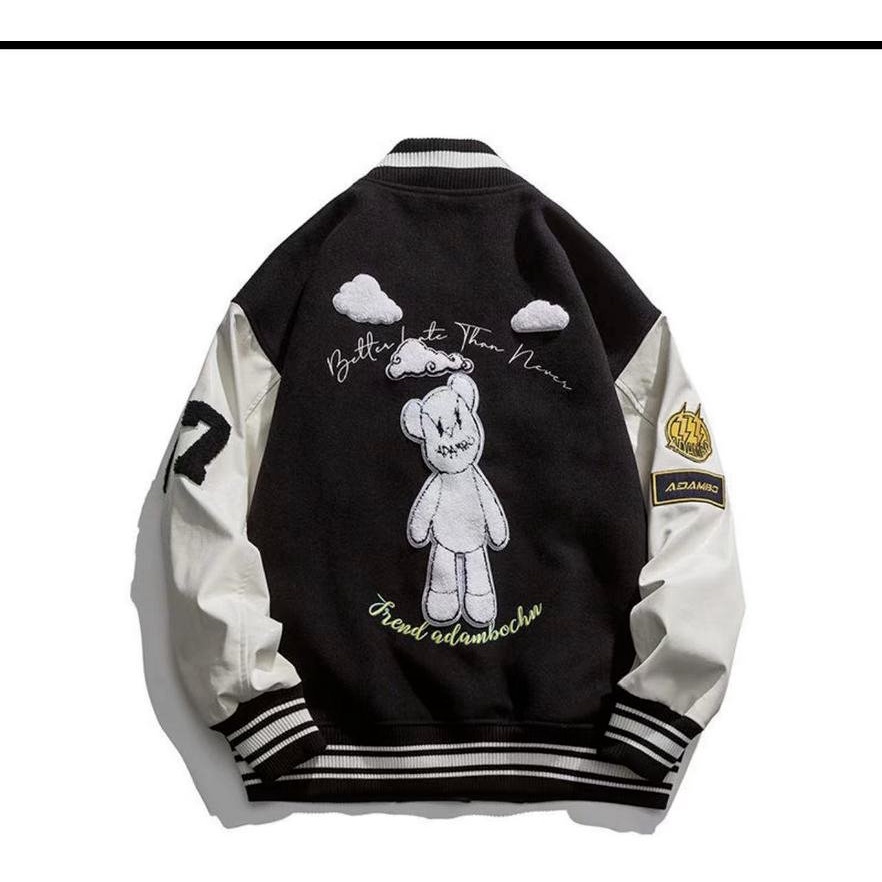 American baseball uniform men's spring and autumn flight jacket men's spring jacket couple Japanese