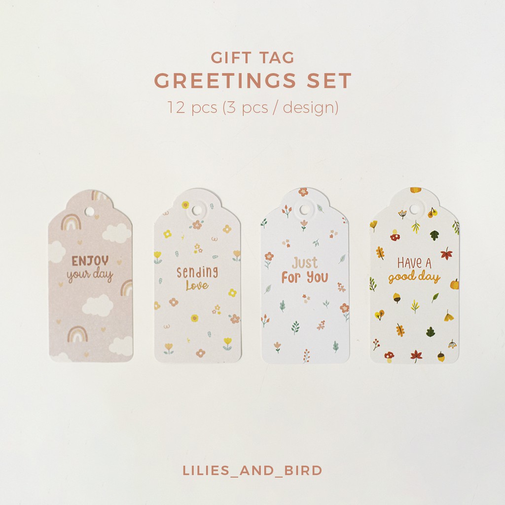 

Gift Tag Set | Greetings Series