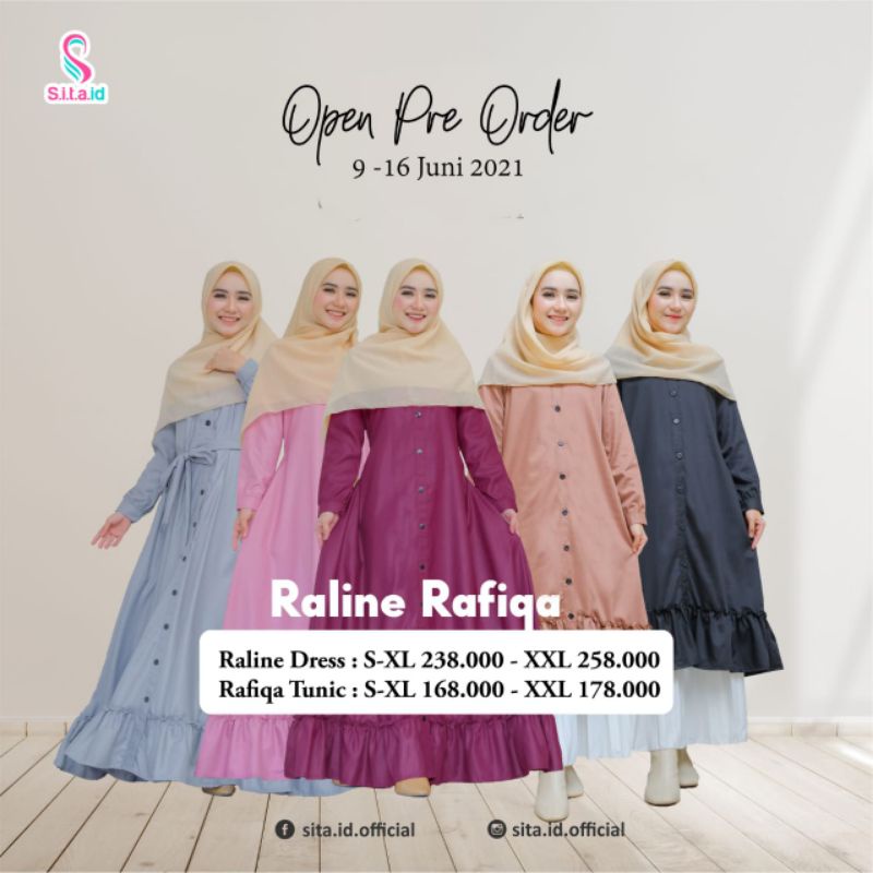moslem ori dress&tunik Reline & Rafiqa by sita.id (open PO)