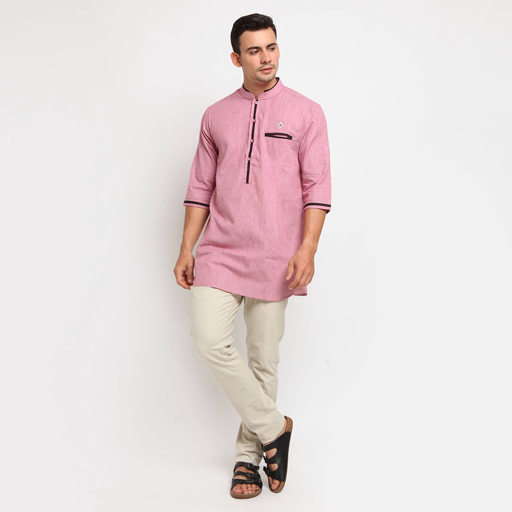 Baju Koko Kurta Pakistan Pria Muslim Lengan 3/4 Model Terbaru Original Kualitas Terbaik Lebaran