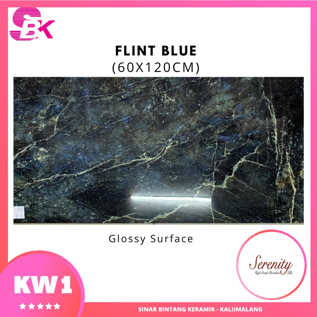Granit Dinding | Granit Lantai Dasar 60 x 120 Flint Blue