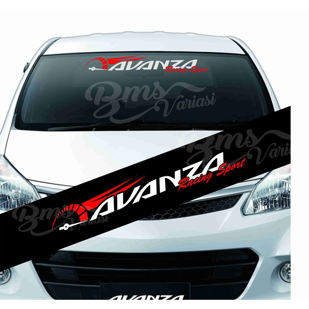 STIKER STICKER KACA DEPAN MOBIL AVANZA RACING SPORT STIKER KACA MOBIL AVANZA