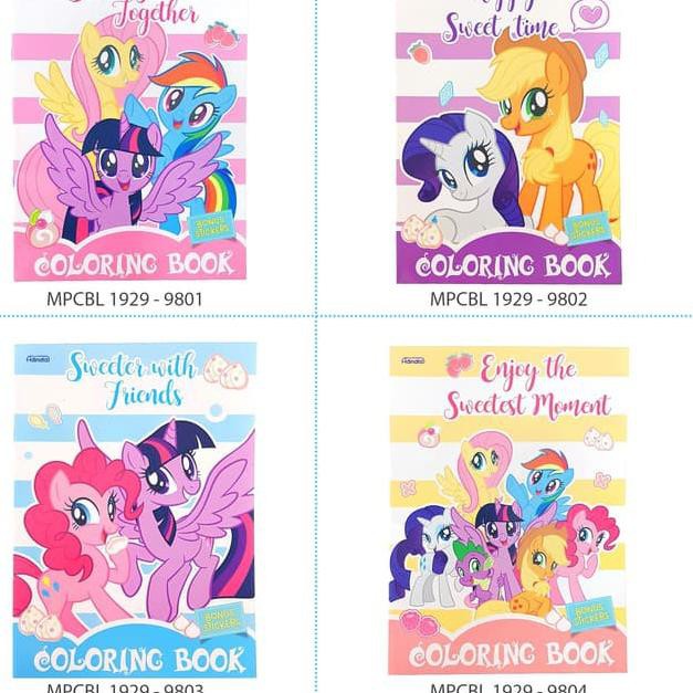 B My Little Pony Cake Coloring Book Large Buku Mewarnai Adinata Shopee Indonesia