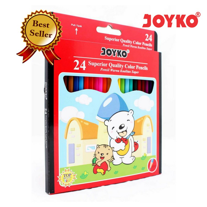 Pensil Warna / Pensil Gambar Joyko 24 Warna