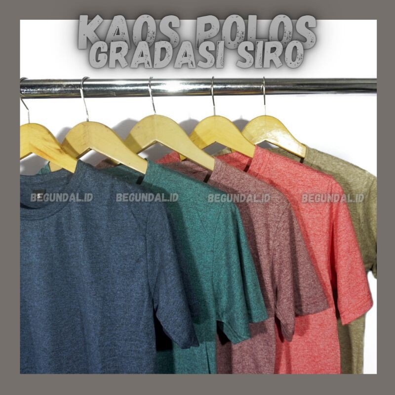 Kaos Polos Siro | Baju Polos Atasan Pria Wanita | Cvc Chameleon