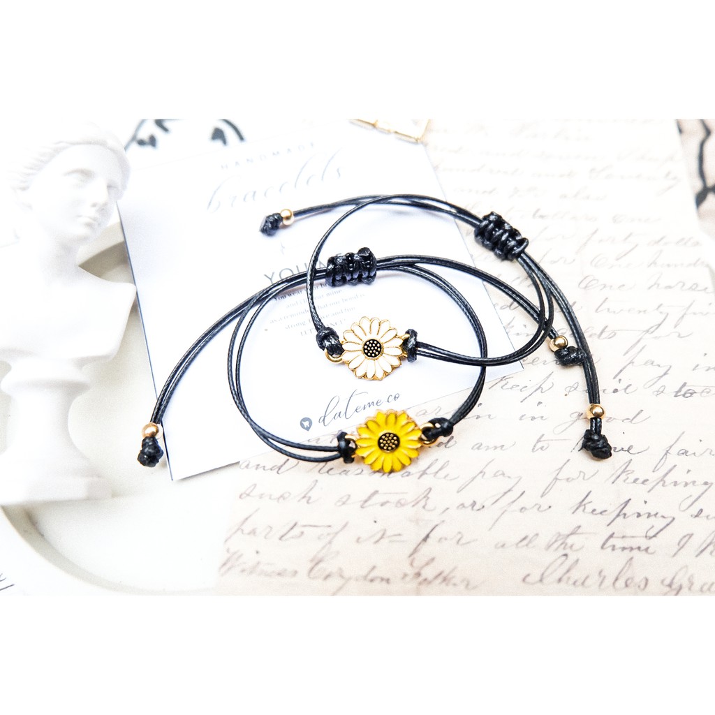 Bracelet Sunflower /Gelang Tali Korea Bunga Matahari-1