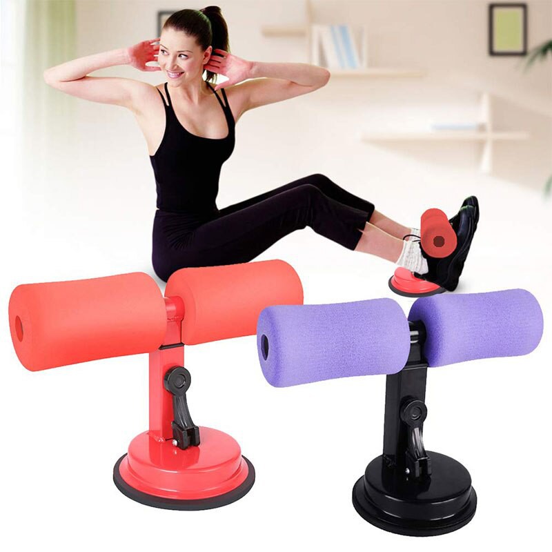 [COD] Alat Fitnes Sit Up Stand Holder Helper Fitnes Bench Olahraga Penahan Kaki Portable - Ungu Merah Biru