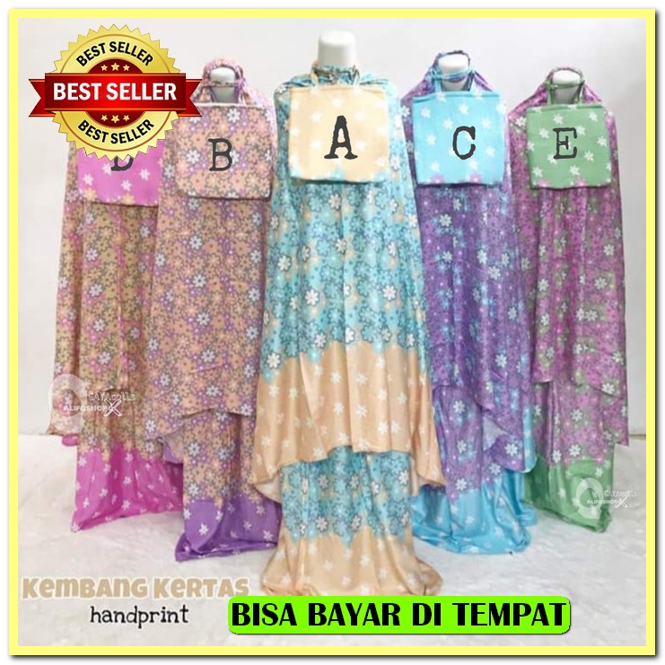 Terbaru _Solo || Mukena Salwa Jumbo Dewasa || Mukena Remaja Bloss JS330 Mukena Dewasa Bali Rayon S