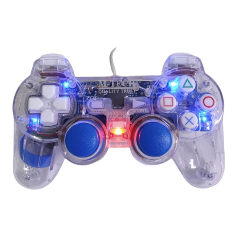 Gamepad single transparant usb Joystick Komputer Joystick for PC