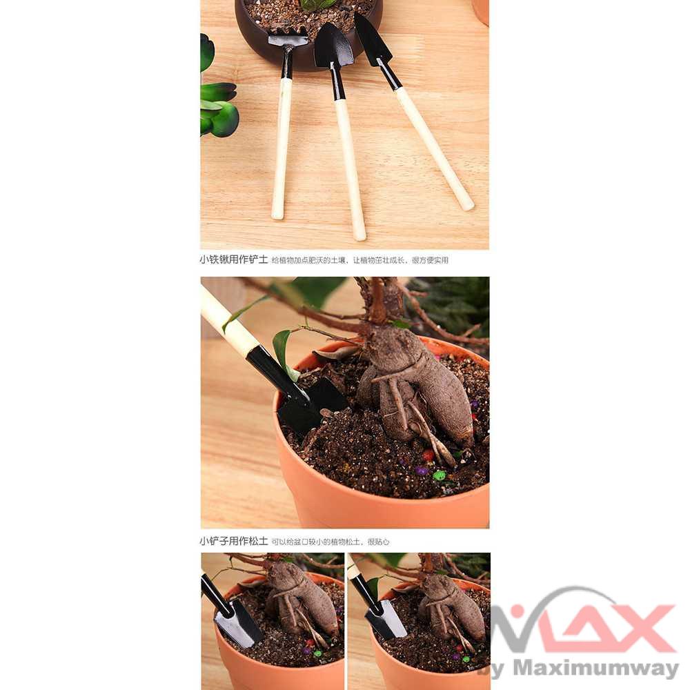 Perawatan Taman &amp; Tumbuhan EPOCH Set Sekop Mini Tanaman Hias Shovel Spade 3 PCS - LXY549 Warna Hitam