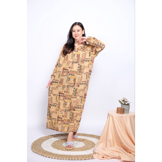 Daster habel busui lengan panjang gamis merk Verell-4